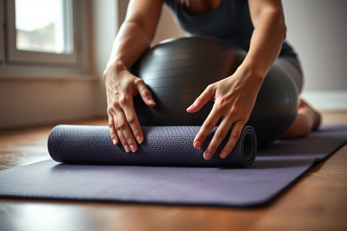 knee exercise ball — Knee Exercise Ball (step by step)