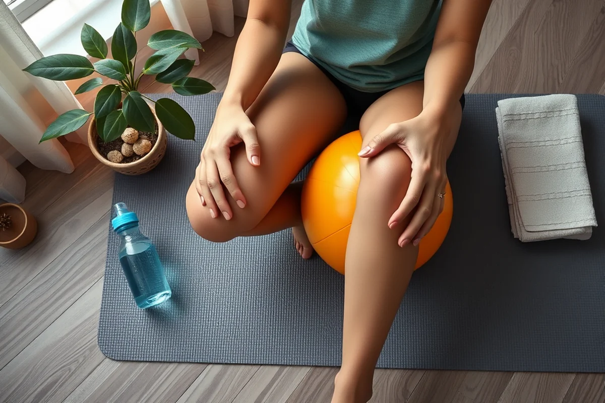 knee exercise with ball — Knee Exercise With Ball (the finished result)