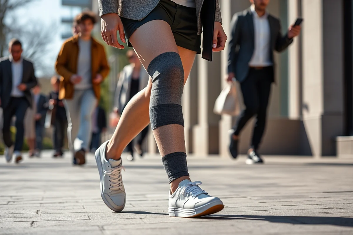 knee stretch bandage — Knee Stretch Bandage (step by step)