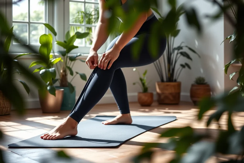 Knee Stretches With Band