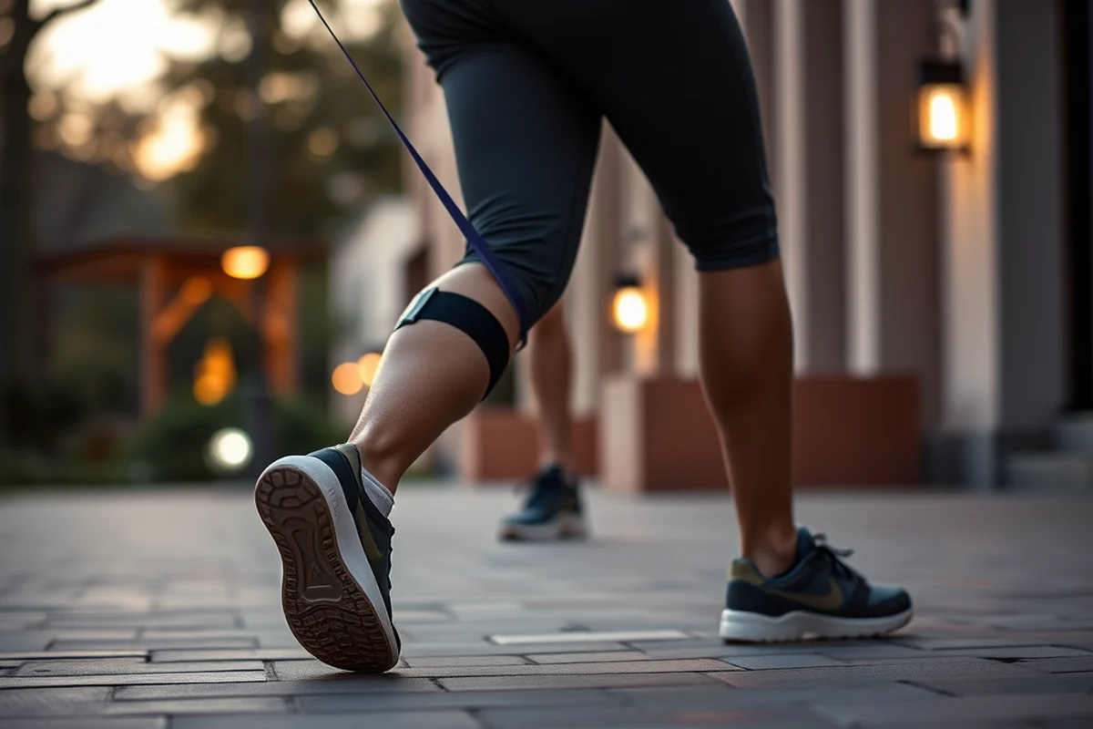 knee stretches with band — Knee Stretches With Band (step by step)