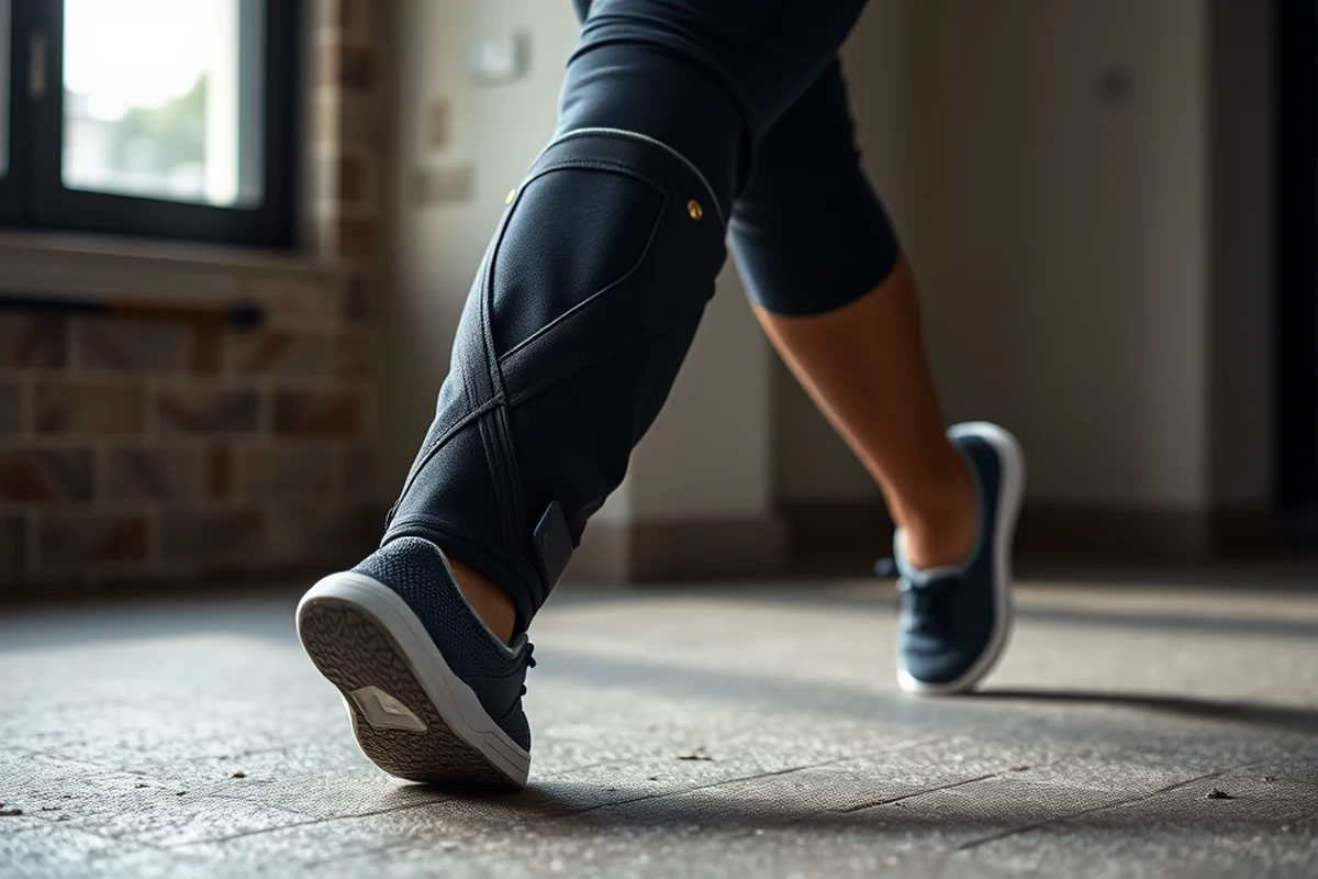 knee workout brace — Knee Workout Brace (step by step)