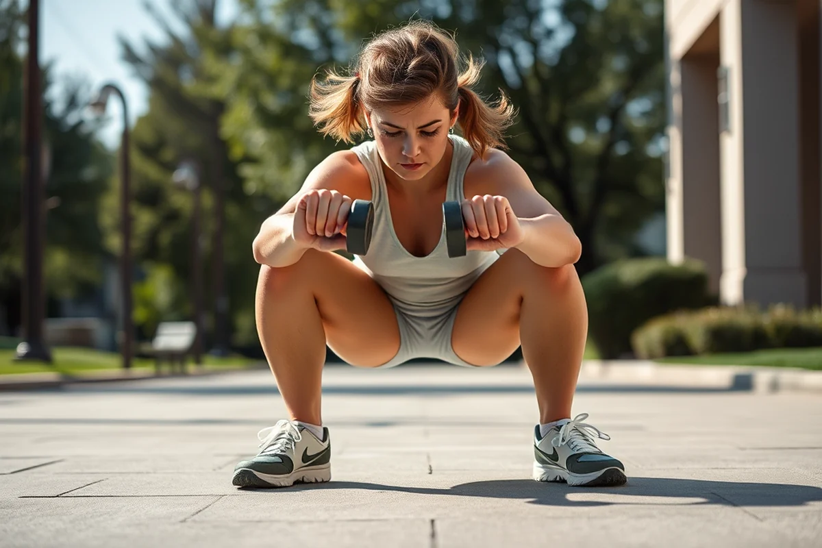 dumbbell goblet squat — Dumbbell Goblet Squat (step by step)