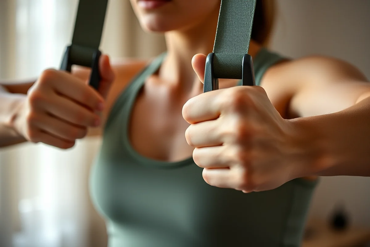 exercise bands with handles — Exercise Bands With Handles (step by step)